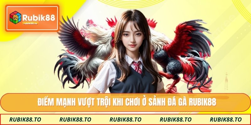 Điểm mạnh vượt trội khi chơi ở sảnh đá gà Rubik88