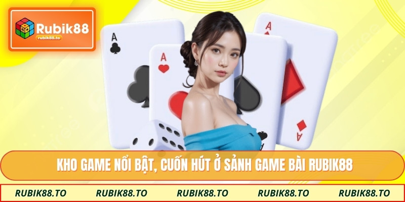 Kho game nổi bật, cuốn hút ở sảnh game bài Rubik88